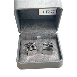 CHISEL Stainless Steel Polished Cufflinks in Box NEW